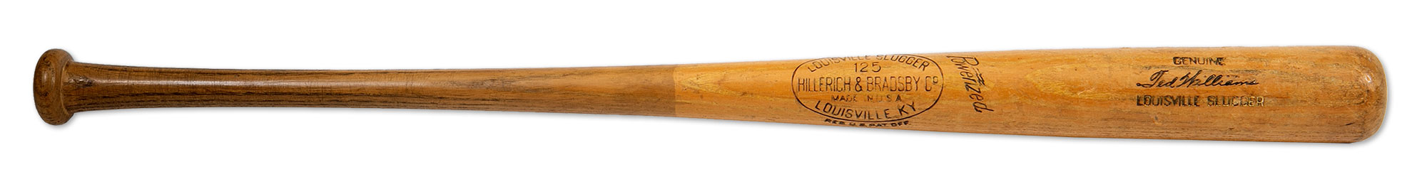 Ted Williams Signed H&B Louisville Slugger Bat (PSA/DNA COA) – GSSM