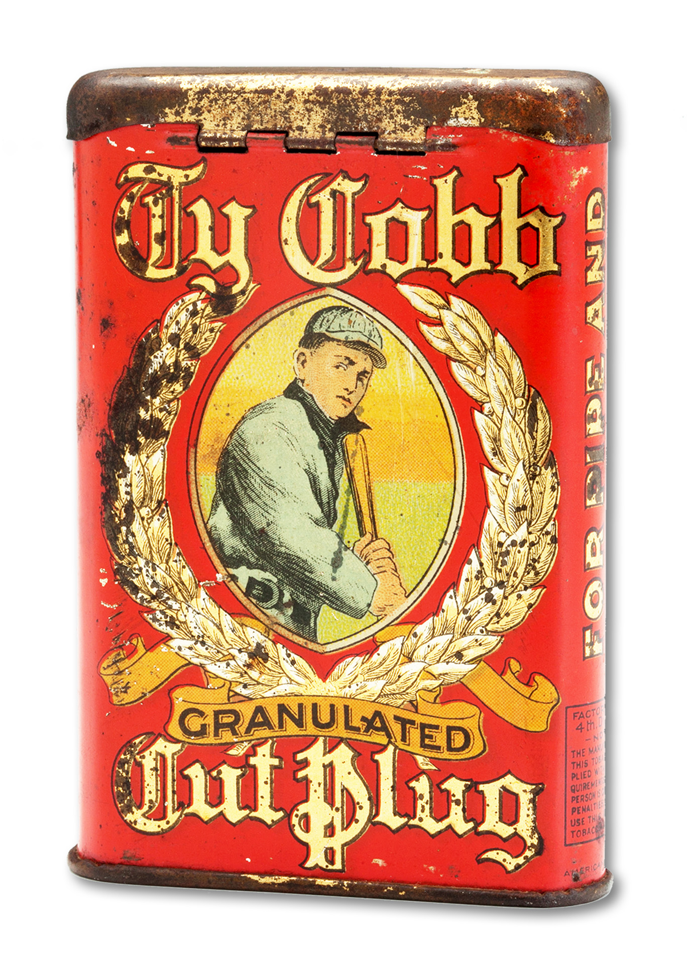 Extremely Rare 191112 Ty Cobb Tobacco Tin