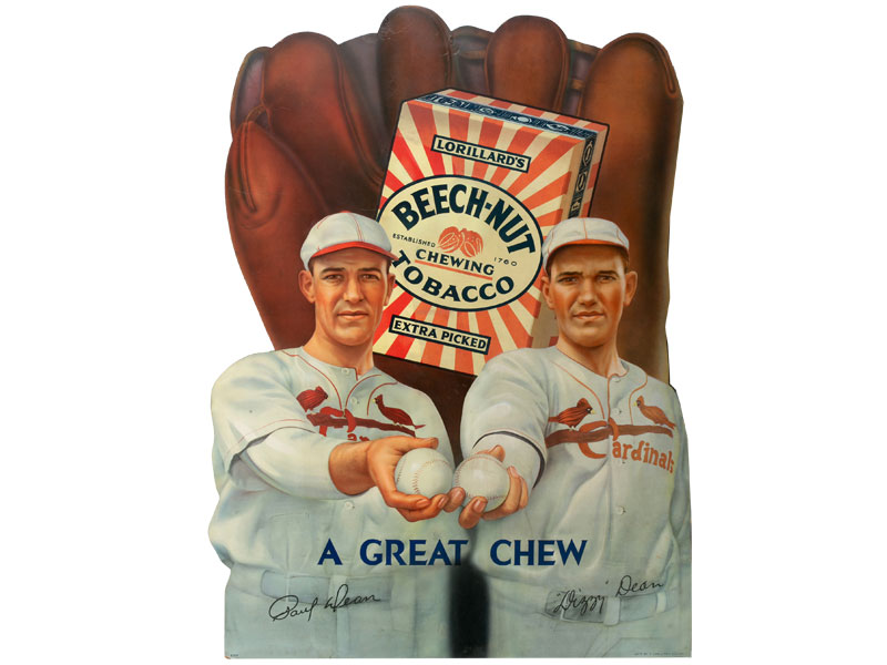 Circa 1934 Dizzy And Daffy Dean Beech-Nut Tobacco Advertising Display