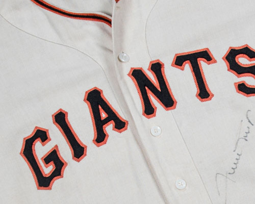 1965 Willie Mays Game Worn San Francisco Giants Jersey, MEARS