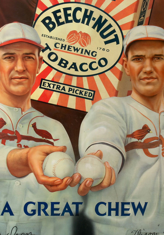 Circa 1934 Dizzy And Daffy Dean Beech-Nut Tobacco Advertising Display