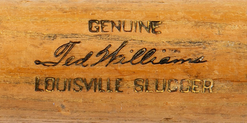 1954 Ted Williams Hillerich & Bradsby Professional Model Game Used Bat With Exceptional Teammate Provenance (PSA/DNA GU 8)